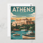 Athens Greece Postkarte (Vorne/Hinten)