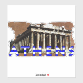 Athens Griechenland Parthenon Fun Aufkleber