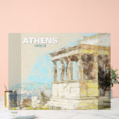 Athens Griechenland - Vintage Sicht Acrylschild (Hochzeit)