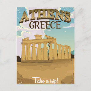 Athens Griechisches Poster Postkarte