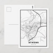 Athens Karte (Vorne/Hinten)