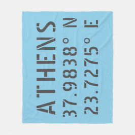 Athens Latitude Longitude Fleecedecke