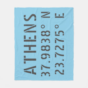 Athens Latitude Longitude Fleecedecke