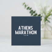 Athens Marathon 2024 Karte (Stehend Vorderseite)