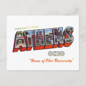 Athens Ohio Postkarte (Vorderseite)