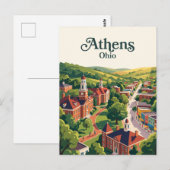 Athens, Ohio Postkarte (Vorne/Hinten)