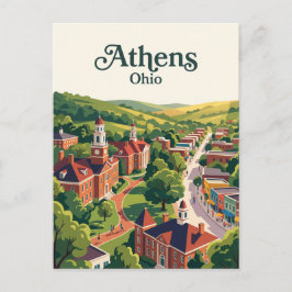 Athens, Ohio Postkarte
