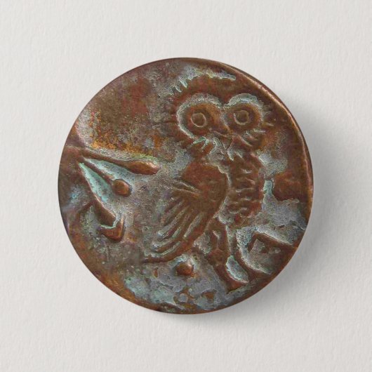 Athens Owl Button (Vorderseite)