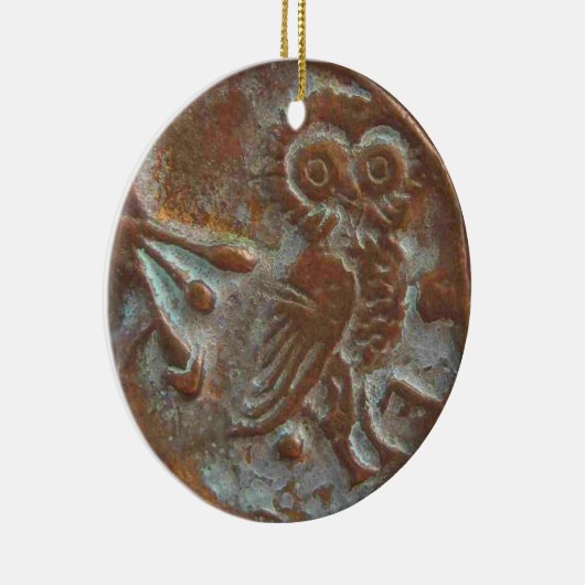 Athens Owl Keramik Ornament (Rechts)