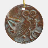 Athens Owl Keramik Ornament (Vorne)