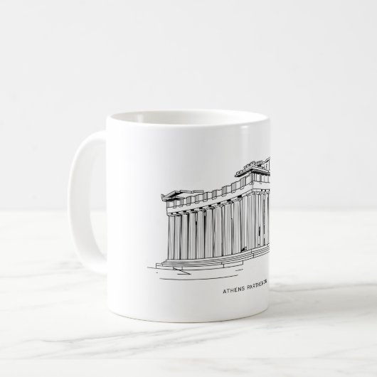 Athens Parthenon 2 Kaffeetasse (Vorderseite Links)