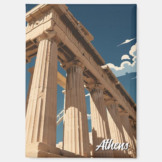 Athens Parthenon Magnet (Vorderseite)