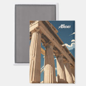 Athens Parthenon Magnet (Vorderseite/Rückseite)