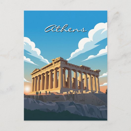 Athens Parthenon Postkarte (Vorderseite)