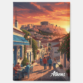 Athens Plaka Griechenland Reisen Magnet