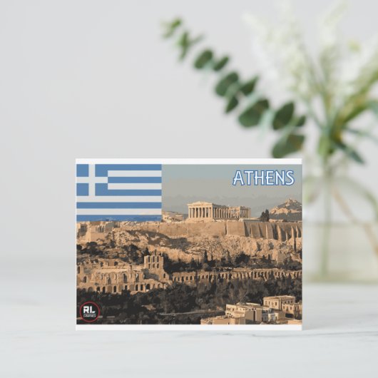 Athens Postkarte (Stehend Vorderseite)