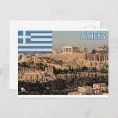 Athens Postkarte (Vorne/Hinten)
