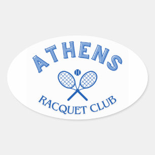 Athens Racquet Club Ovaler Aufkleber
