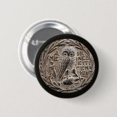 Athens Silver Tetradrachm Button (Vorne & Hinten)