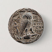 Athens Silver Tetradrachm Button (Vorderseite)