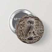 Athens Silver Tetradrachm Button (Vorne & Hinten)