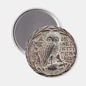 Athens Silver Tetradrachm Magnet (Vorderseite/Rückseite)