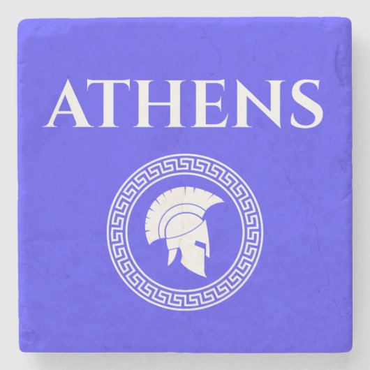Athens Spartan Steinuntersetzer (Vorderseite)