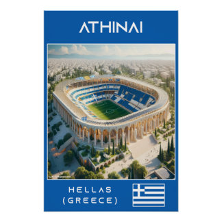 Athens Stadium - Ecological Design Poster
