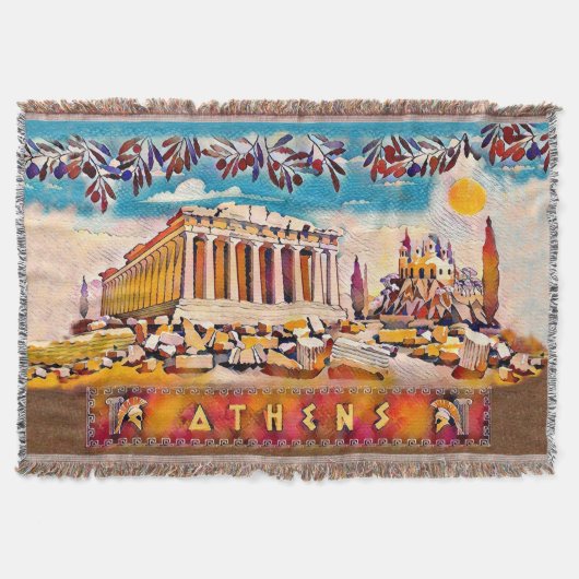 ATHENS Throw Blanket Decke (Vorderseite)