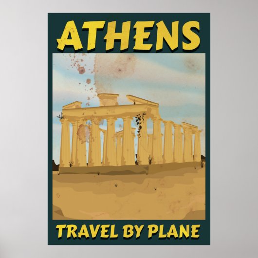 Athens Vintage Reiseplakat Poster (Vorne)