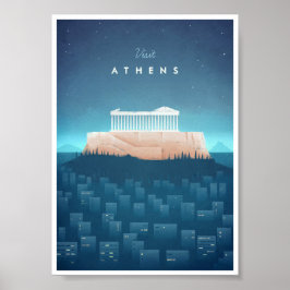 Athens Vintage Travel Poster