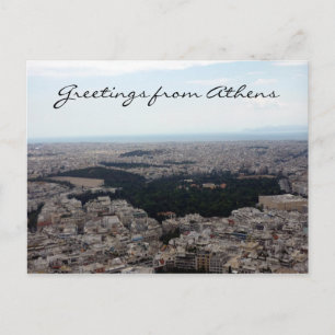 athens vista begrüßung postkarte