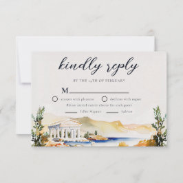 Athens Wedding RSVP | Griechenland - Skyline Karte