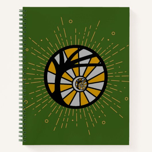 Atheopagan Hardcover Spiral Notebook Notizblock (Vorderseite)