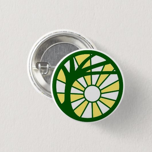 Atheopagan Symbol-Knopf Button (Vorne & Hinten)