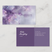 Ätherisch Abstrakt Amethyst Crystal Geometric Visitenkarte (Vorne/Hinten)