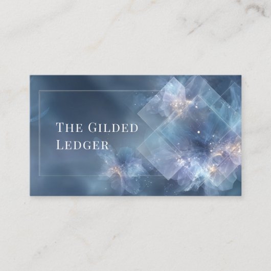 Ätherisch Abstrakt floral Moderne Geometrie Visitenkarte (Vorderseite)