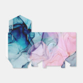 Ätherisch Aquamarin rosa Elegant Inky Moderne Hoch Geschenkschachtel (Ungefaltet)