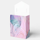 Ätherisch Aquamarin rosa Elegant Inky Moderne Hoch Geschenkschachtel (Geöffnet)