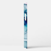 Ätherisch Aquamarin rosa Lila Inky Moderner Glamou Case-Mate iPhone Hülle (Rückseite / Rechts)