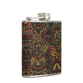 Ätherisch blaue "kosmische Verriegelung" Mystical Flachmann (Rechts)