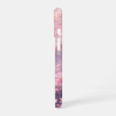 Ätherisch rosa Blüten schweben auf Wasser iPhone 16 Hülle (Linke Seite)