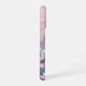 Ätherisch rosa Blüten schweben auf Wasser iPhone 16 Hülle (Rechte Seite)