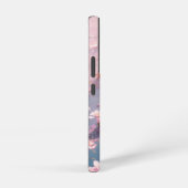 Ätherisch rosa Blüten schweben auf Wasser Samsung Galaxy Hülle (Rechte Seite)