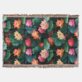 Ätherisch rosa Lotus Blume, Jugendstil Inspiriert Decke