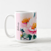 Ätherisch-rosa Peonies Kaffeetasse (Links)