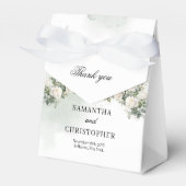 Ätherisch-weiße Rosenkranzgewächse Goldhochzeit Geschenkschachtel (Vorderseite)