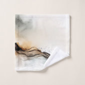 Ätherische Abstrakte Wasserfarbe Badhandtuch Set (Waschlappen)