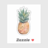 Ätherische Ananas Aufkleber (Blatt)