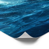 Ätherische aquatische Meerjungfrau Schönheit in ti Poster (Ecke)